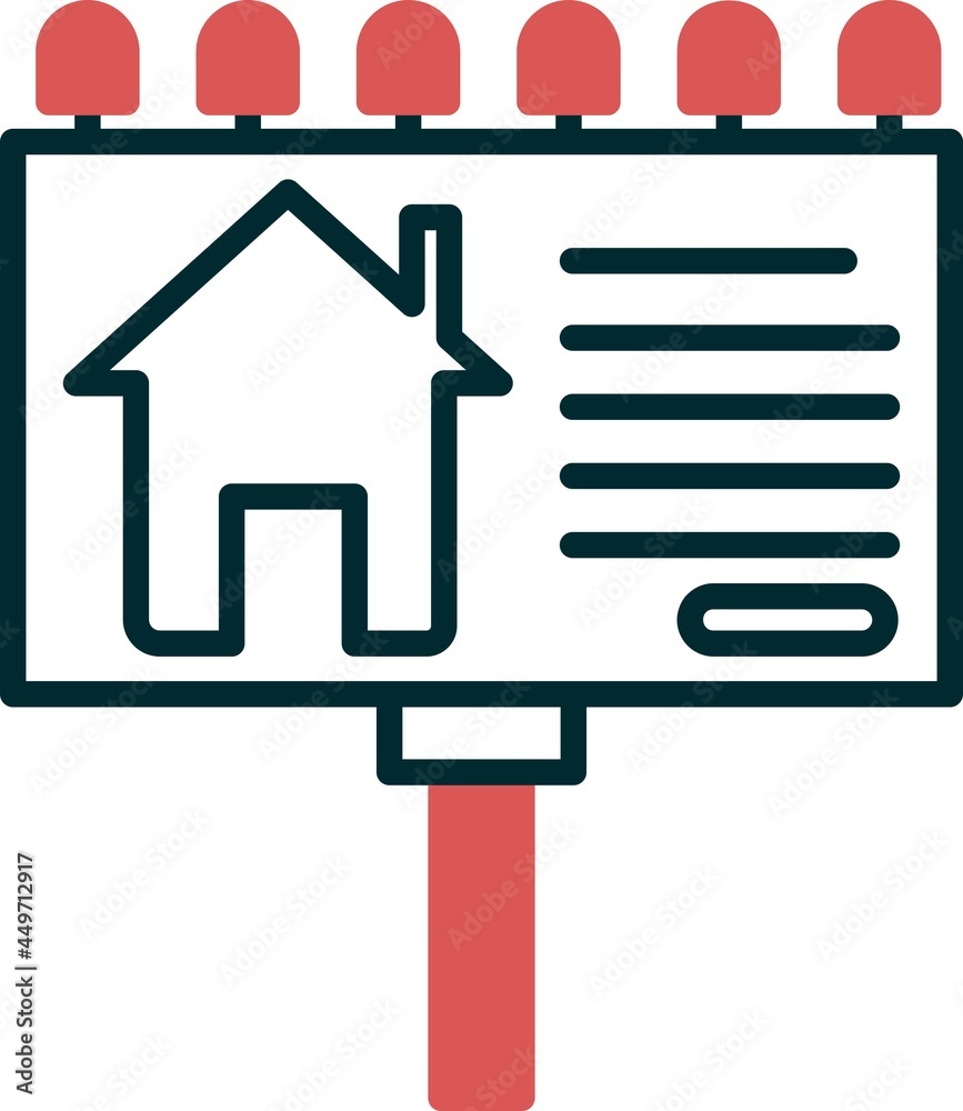 Bill Board Colour Vector Icon Design Bill Board Colour Vector Icon Design