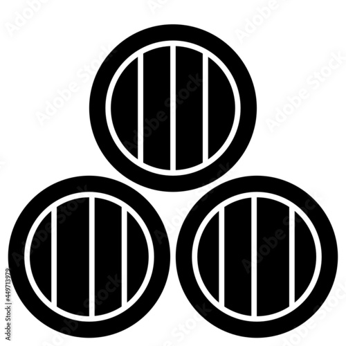 barrels solid icon