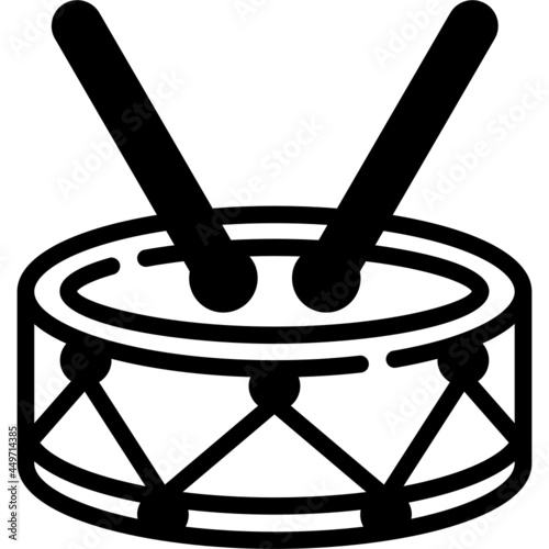 drum solid line icon