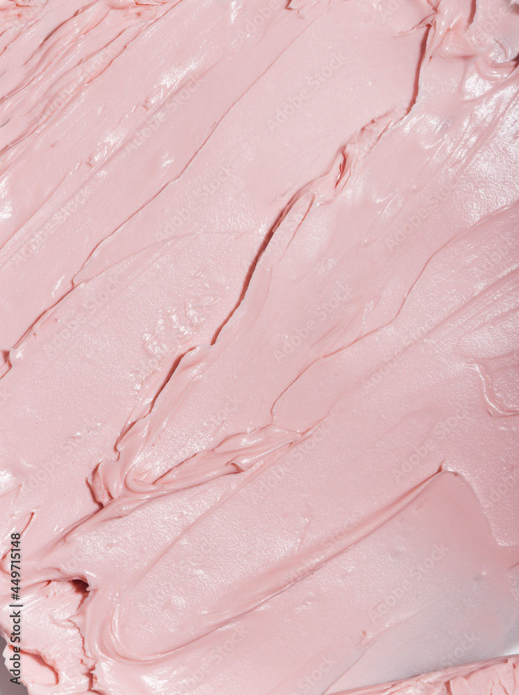 Fototapeta premium pink cream texture, cosmetic texture