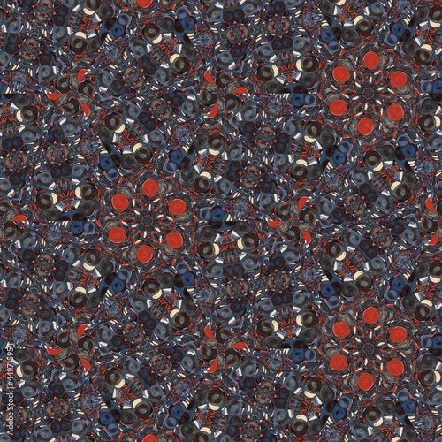 red and black beads