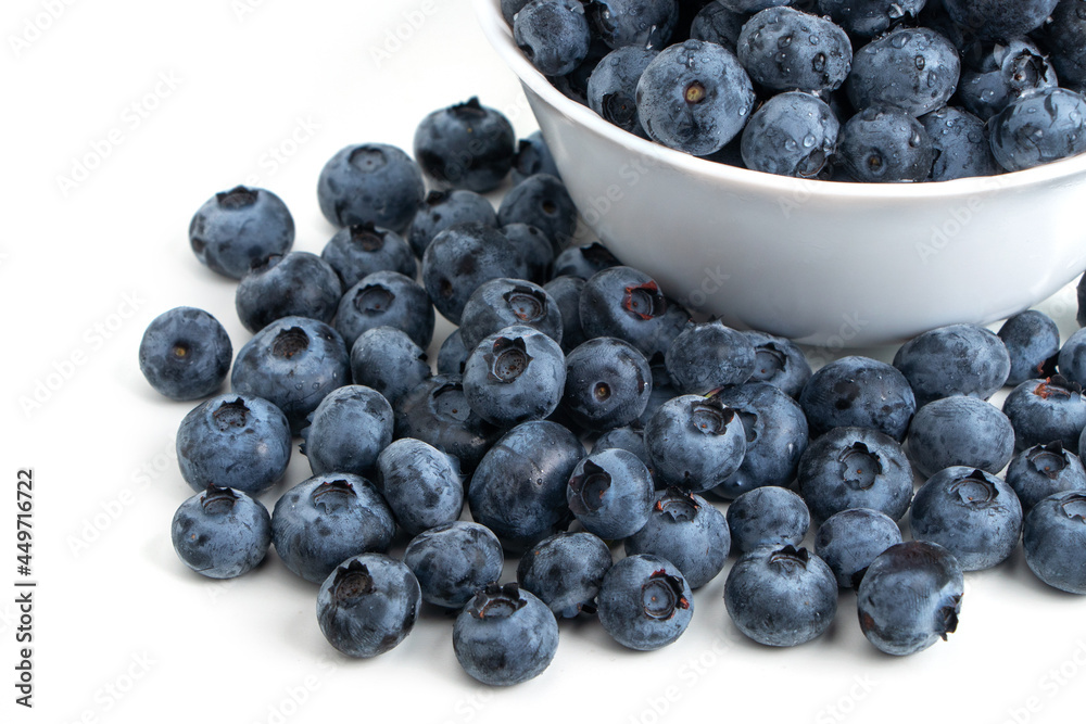 Blueberry antioxidant superfood isolated on white Blueberry antioxidant superfood isolated on white