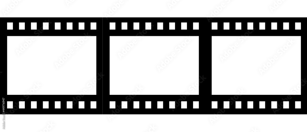 Video tape isolated on white background. Vintage cinematography vector illustration element