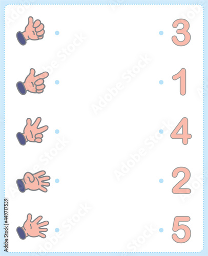 Exercise for children in primary school, learn Worksheet activity for kids