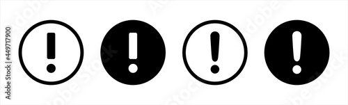 Exclamation mark vector icon