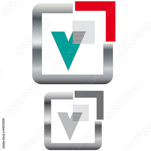 Buchstabenrahmen V 4