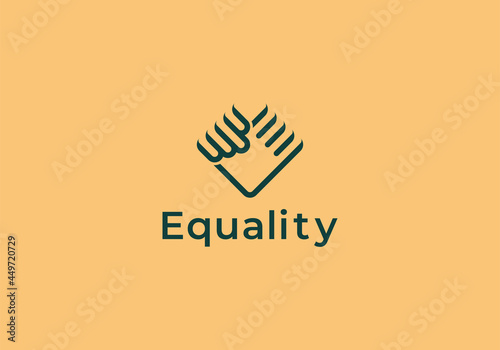 Soul brother handshake logo, thumb clasp handshake or homie handshake flat vector icon for apps and websites
