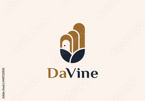 paradise resort minimalist logo template vector illustration design. simple modern resort logo concept
