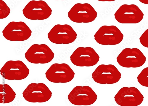 red lips pattern  mouth sexy feminine