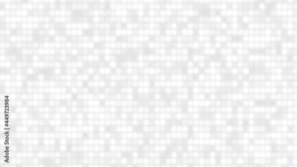 Dot white gray pattern gradient texture background. Abstract  technology big data digital background. 3d rendering.