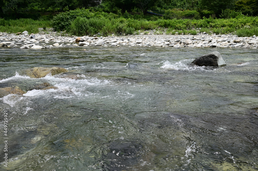 Foto de 利根川上流群馬県水上付近 do Stock Adobe Stock