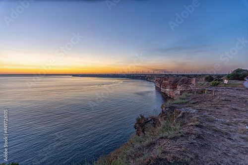 sunset over the sea