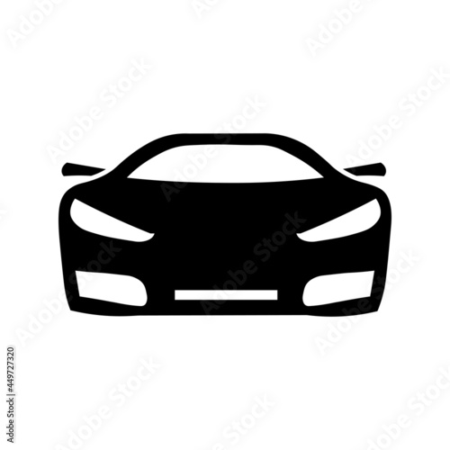 Car icon in flat style Simple traffic icon