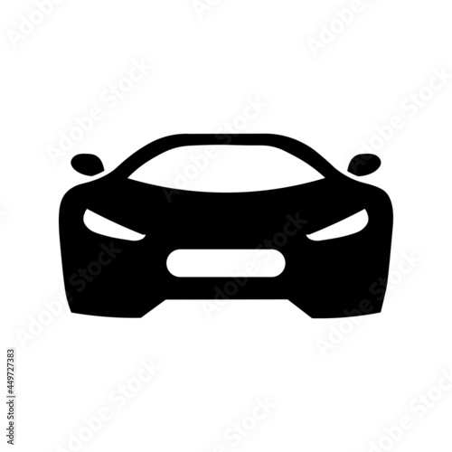 Car icon in flat style Simple traffic icon