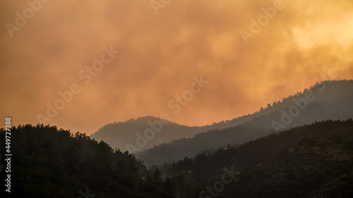 Wildfires in Milas, in Turkey