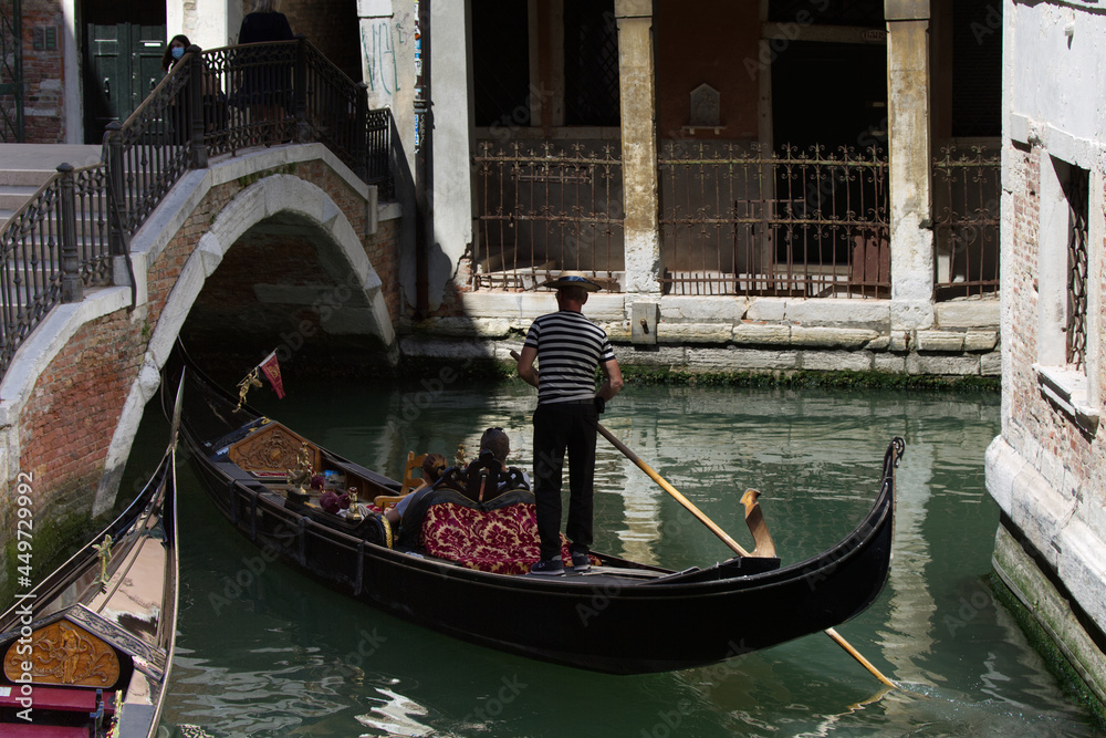 One of the characteristic canals of Venice