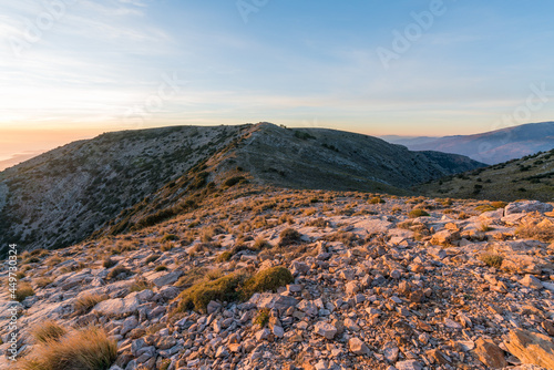 sunset in the mountains of southern Spain