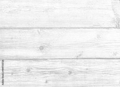 Fototapeta Naklejka Na Ścianę i Meble -  Wooden background. Old grayscale painted fence in good condition. Solid wooden panel from weathered cracked boards. Barn wood wall.