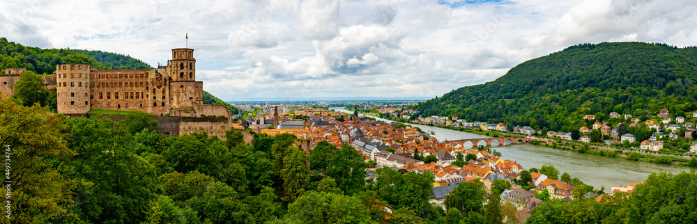 Panorama of Heidelberg City Germany
