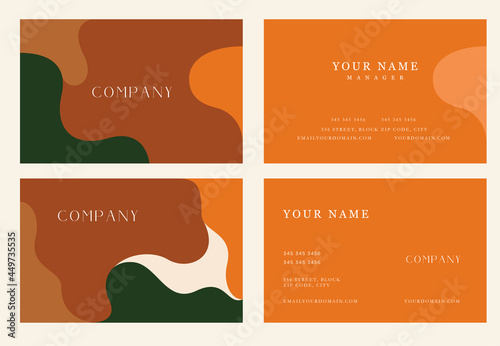 Modern and Elegant Natural Beauty Business Card Design Template