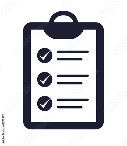 To do list with checkmarks vector icon