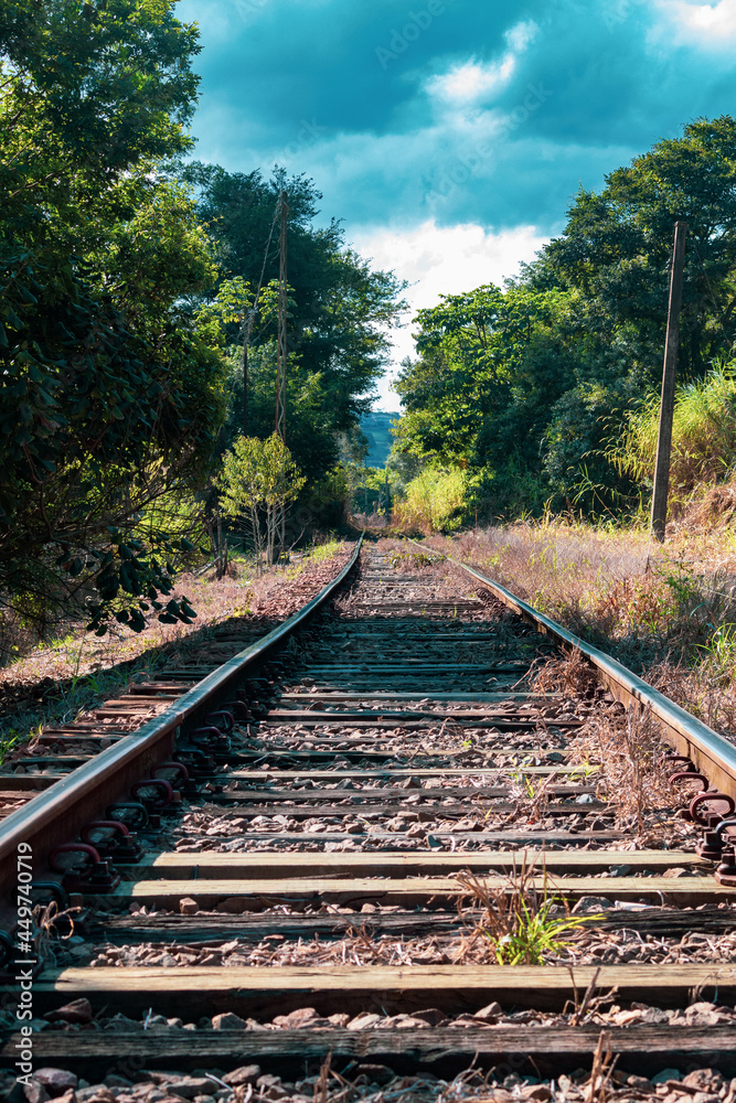 Fototapeta premium railway in the countryside
