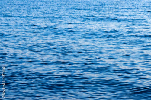 Fototapeta Naklejka Na Ścianę i Meble -  Water background. Blue sea water with waves
