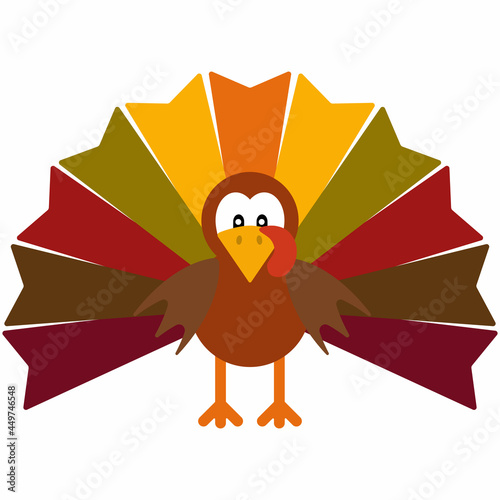 Vector illustration of a thanksgiving turkey