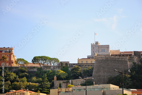 Prince's Palace of Monaco, view from the port, summer day. photo