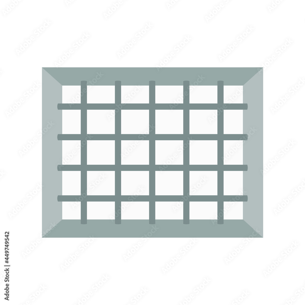 Window with lattice on a white background Window with lattice on a white background