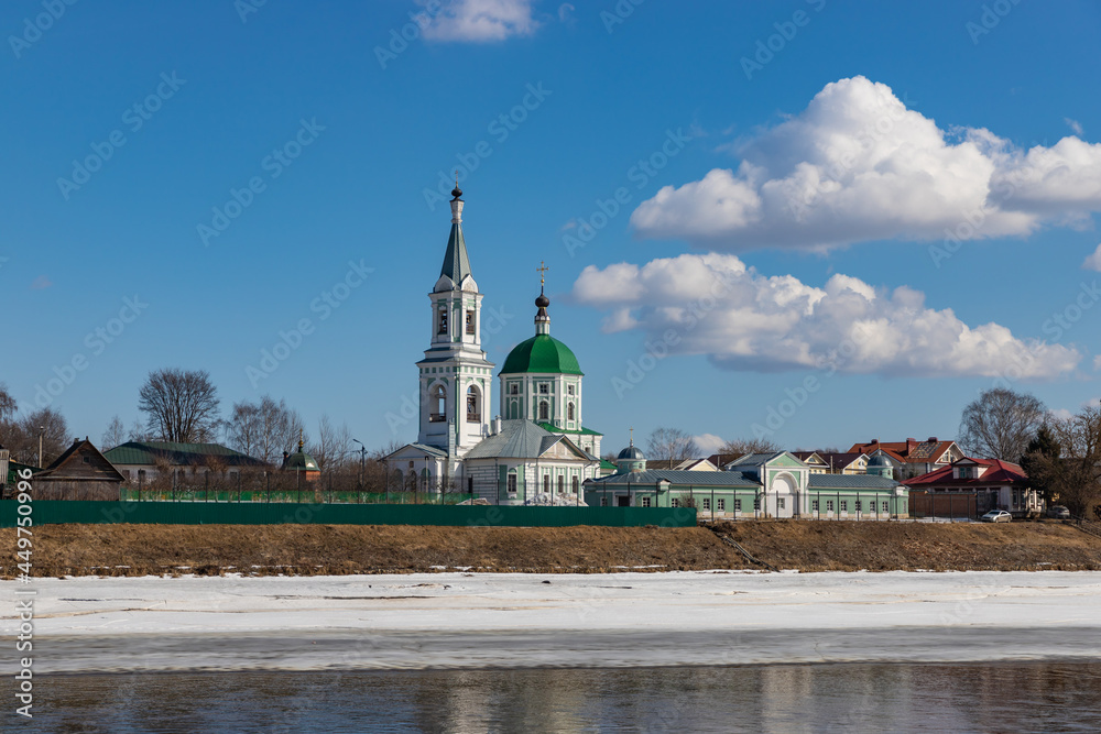 View from the embankment of the Catherine Monastery in Tver, Russia