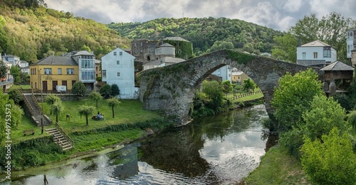 Puente medieval de Navia de Suarna, Galicia photo