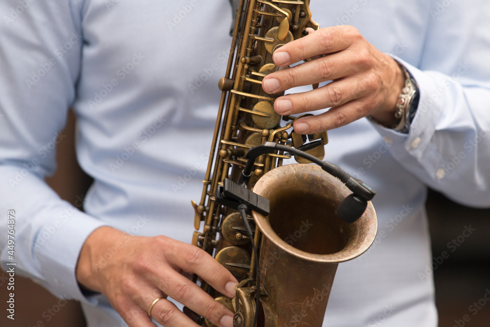Obraz premium Saxophone Player