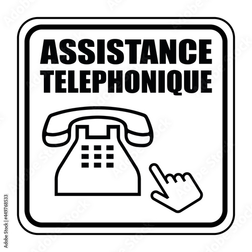 Logo assistance téléphonique.