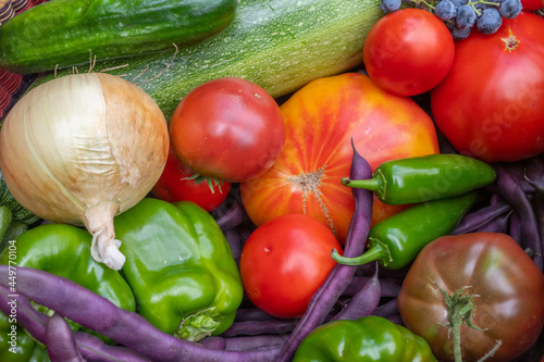 Bright, colorful, fresh vegetables