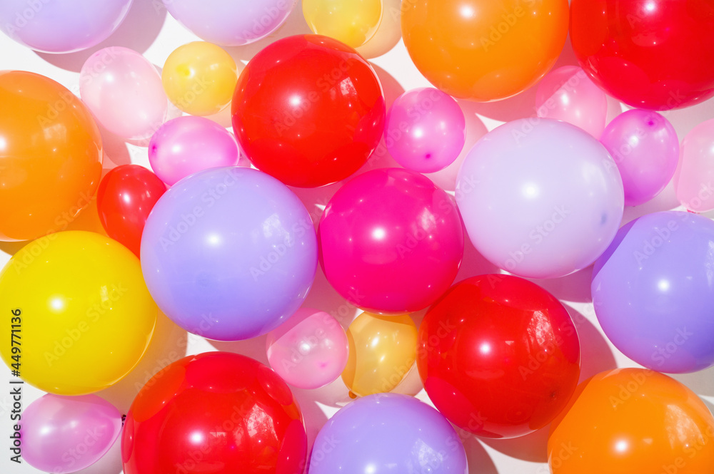 Wall of colorful balloons Wall of colorful balloons