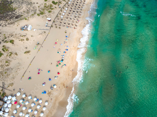 Aerial view of Smokinya Beach near Sozopol, Bulgaria