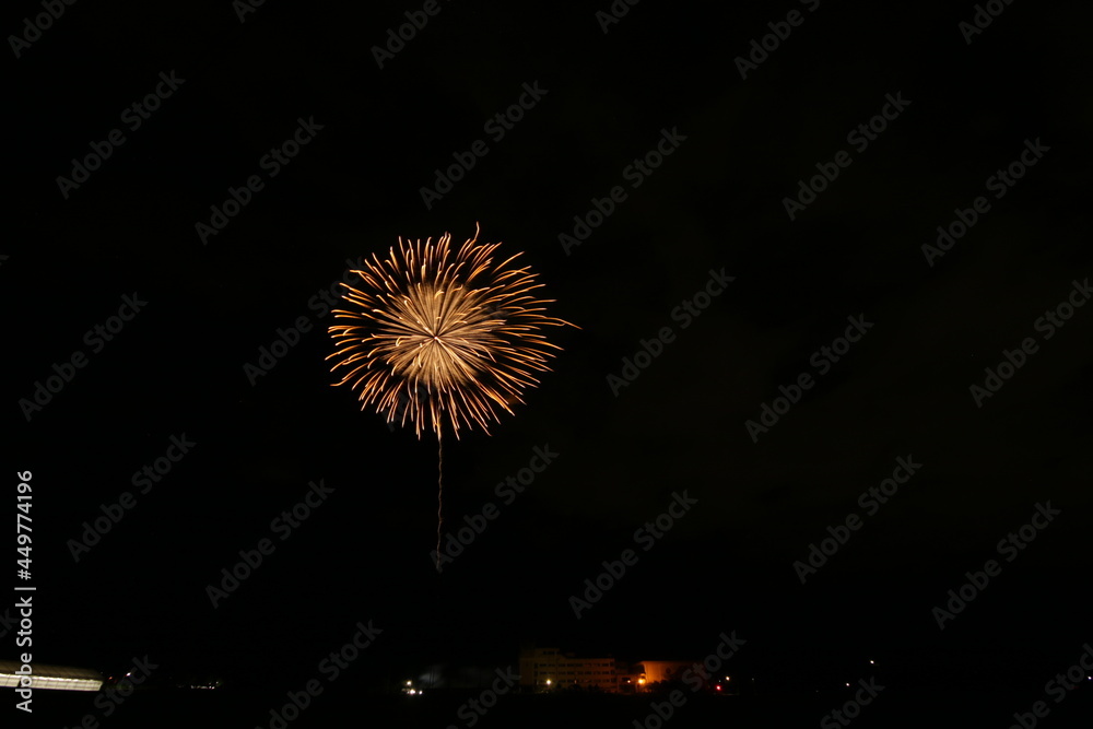 小さな町の花火大会