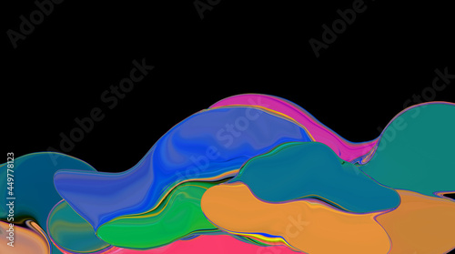 Creative painting colorful abstract on background, Color gradient background design