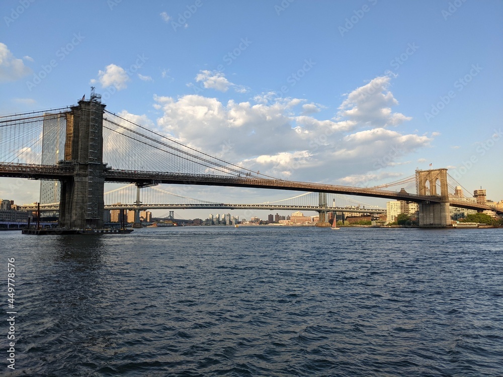 Brooklyn Bridge, Downtown New York - May 2021