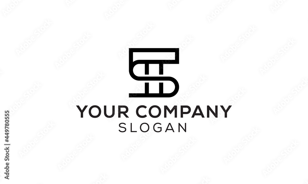 st logo letter vector template, creative simple vector ts logo design, modern ts logo design