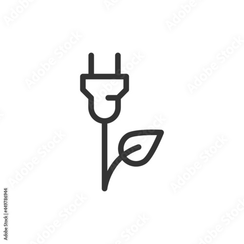 Premium energy line icon for app, web and UI.