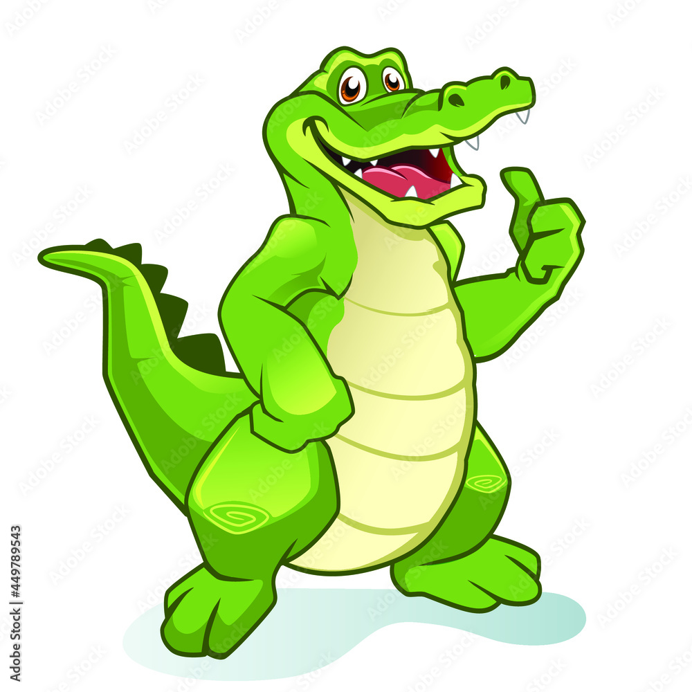 crocodile mascot cartoon in vector crocodile mascot cartoon in vector
