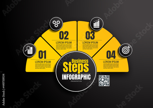 infographics business, process chart design template for presentation, abstract timeline elements.