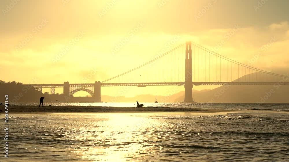 Golden Gate Bridge view at sunset Golden Gate Bridge view at sunset