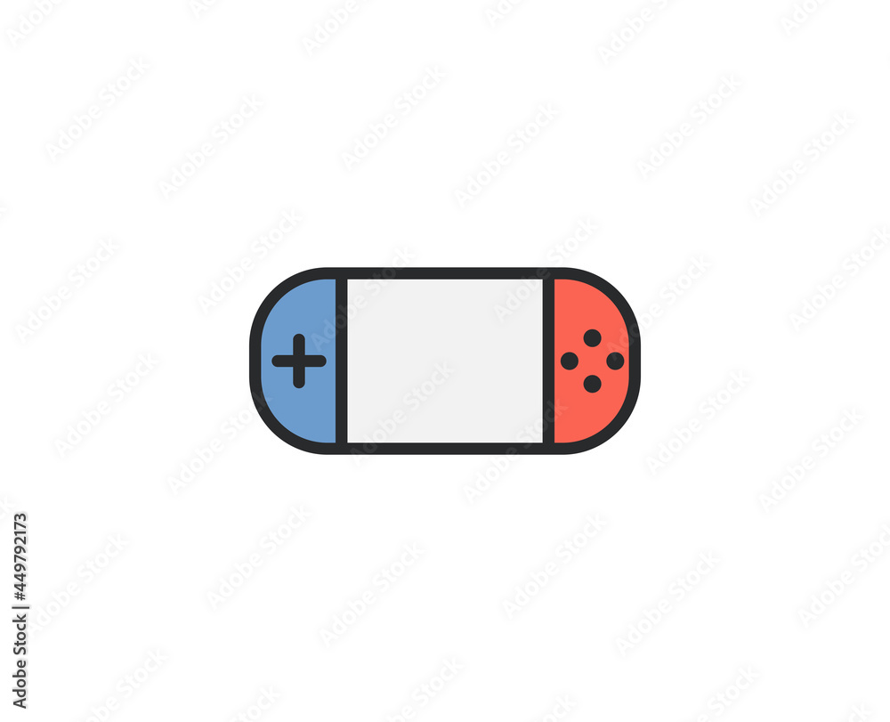 Line Gamepad icon isolated on white background. Outline symbol for website design, mobile application, ui. Electronics pictogram. Vector illustration, editorial stroсk. Line Gamepad icon isolated on white background. Outline symbol for website design, mobile application, ui. Electronics pictogram. Vector illustration, editorial stroсk.