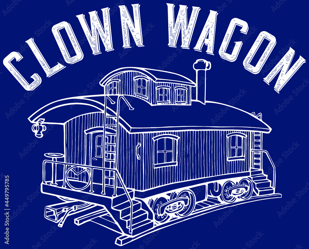 funny train caboose clown car