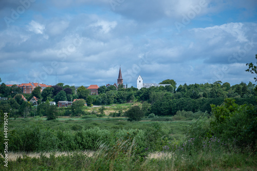 Church view Skive Ådal Denmark 