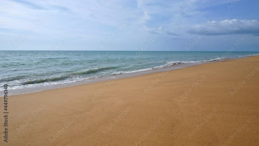 Tropical beautiful landscape of sea ocean around sand with white cloud blue sky for nature background
Tropical beautiful landscape of sea ocean around sand with white cloud blue sky for nature background