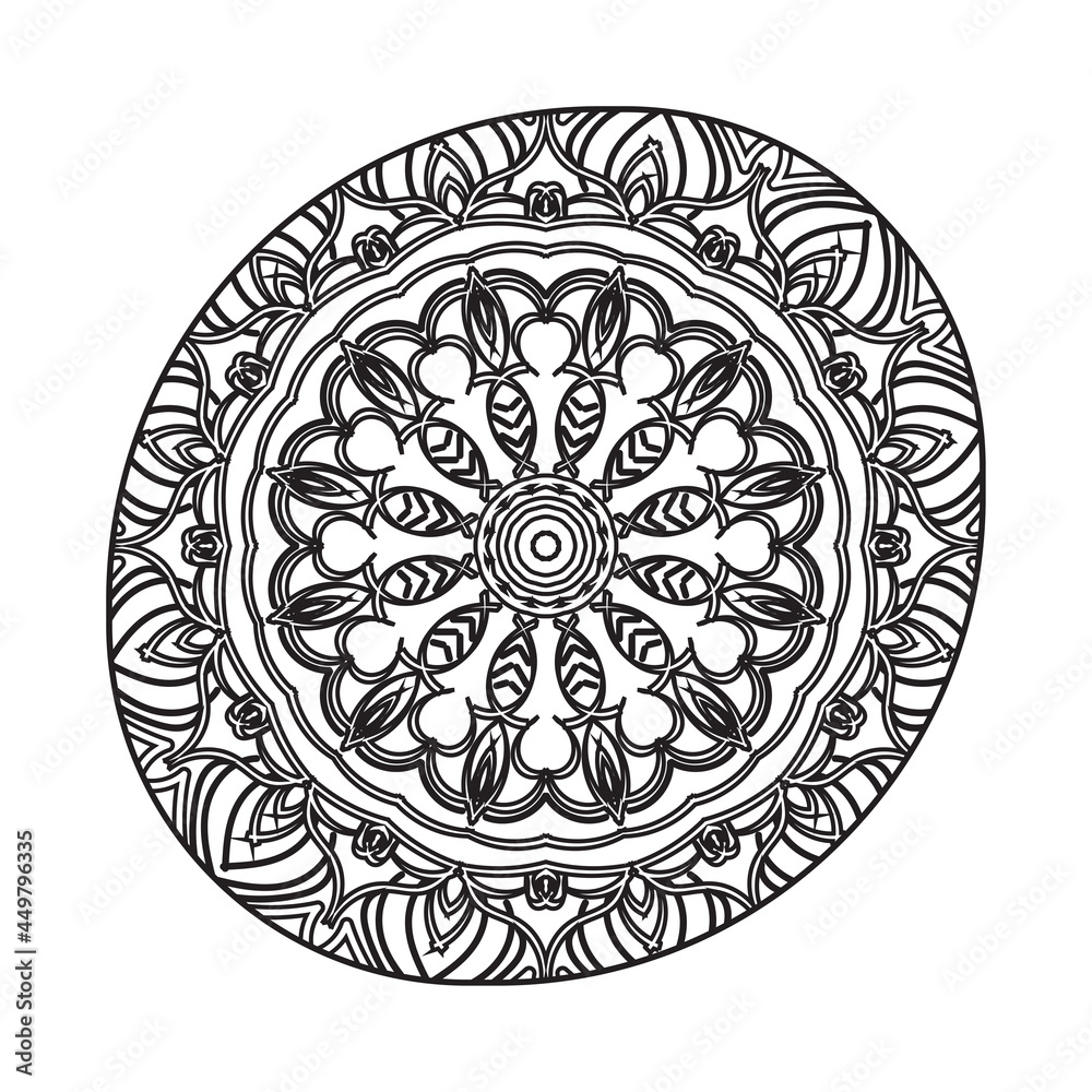 India Mandala Pattern Background